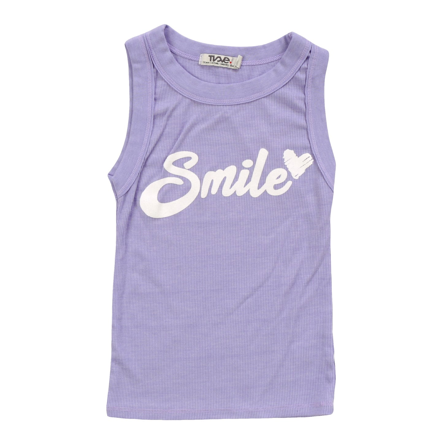Heather Crew Tank ("Smile")