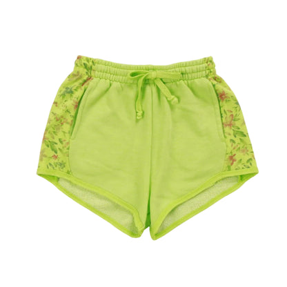 Sporty Contrast Pocket Shorts (Floral Pattern)