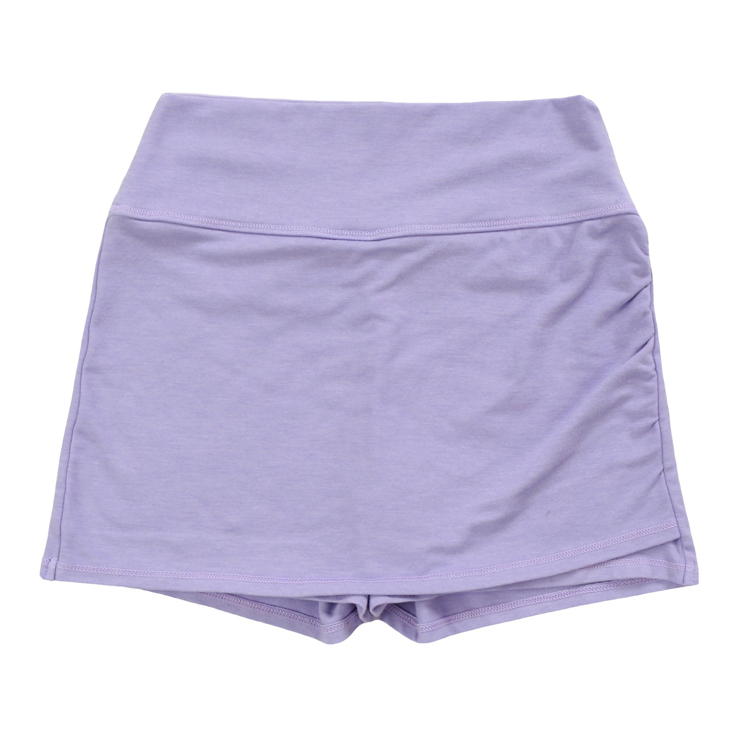 Heather Gathered-Side Skort