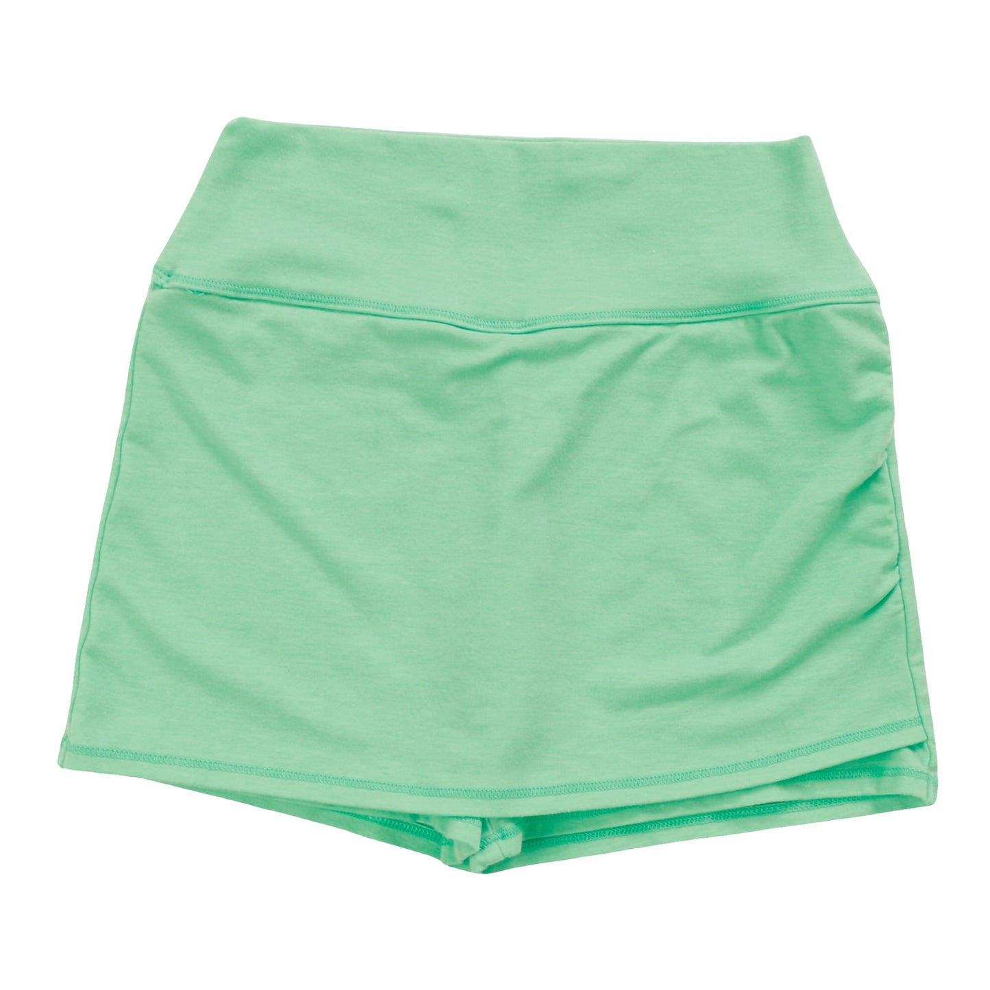 Heather Gathered-Side Skort