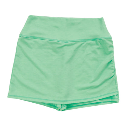 Heather Gathered-Side Skort