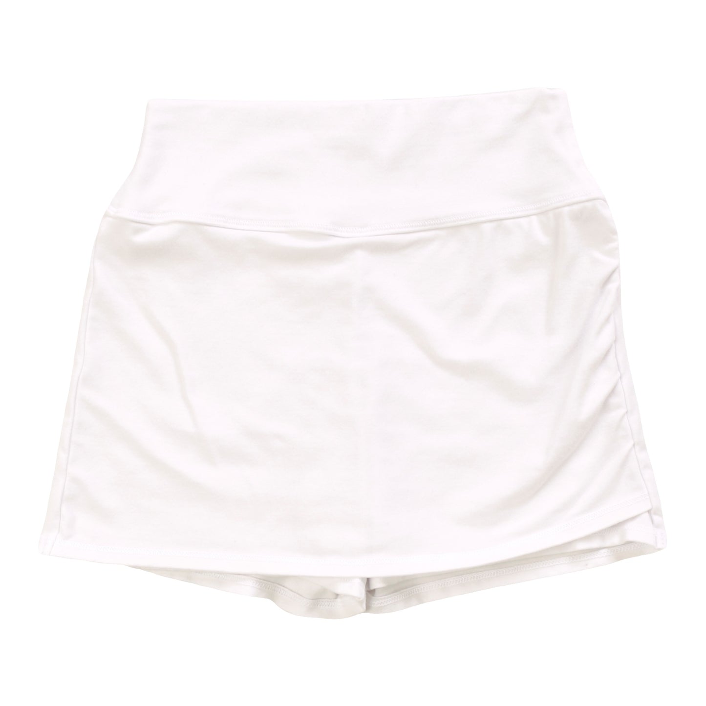 Heather Gathered-Side Skort