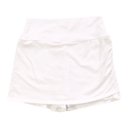 Heather Gathered-Side Skort