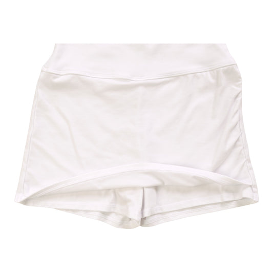 Heather Gathered-Side Skort