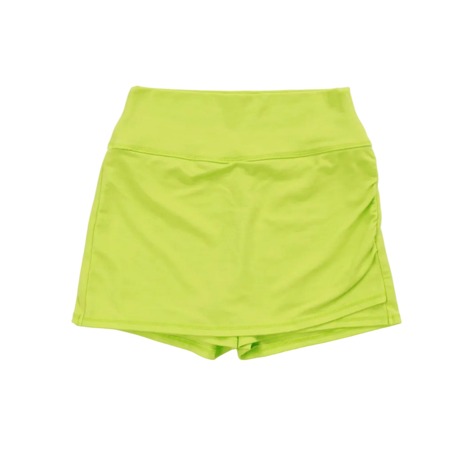 Heather Gathered-Side Skort