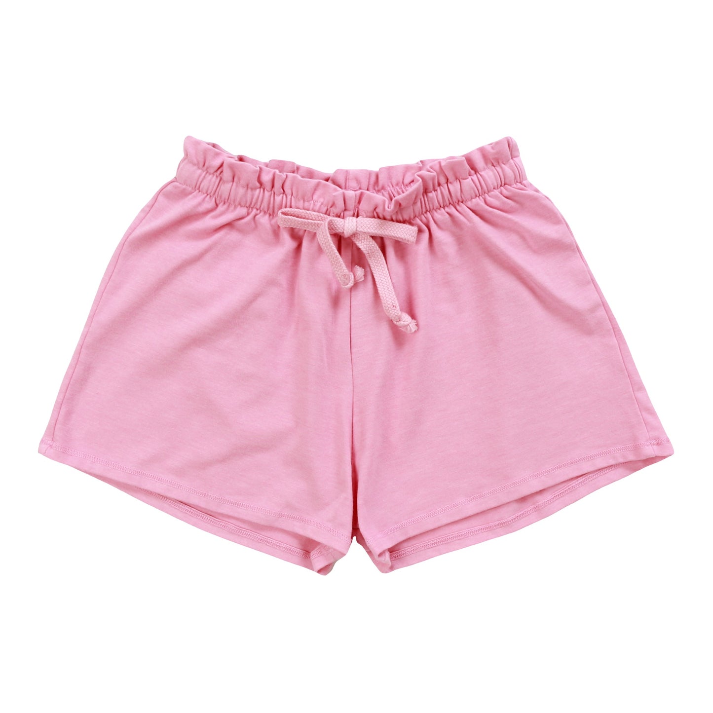 Heather Ruffle-Waist Beach Shorts