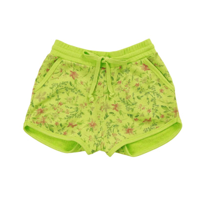 Heather Athletic Bias Pocket Shorts (Floral Pattern)