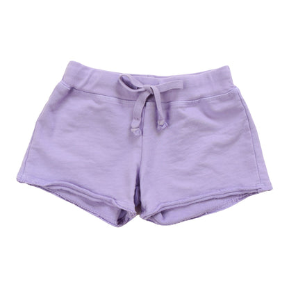 Raw-Edged Shorts with Back Pocket