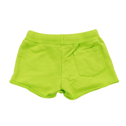 Raw-Edged Shorts with Back Pocket