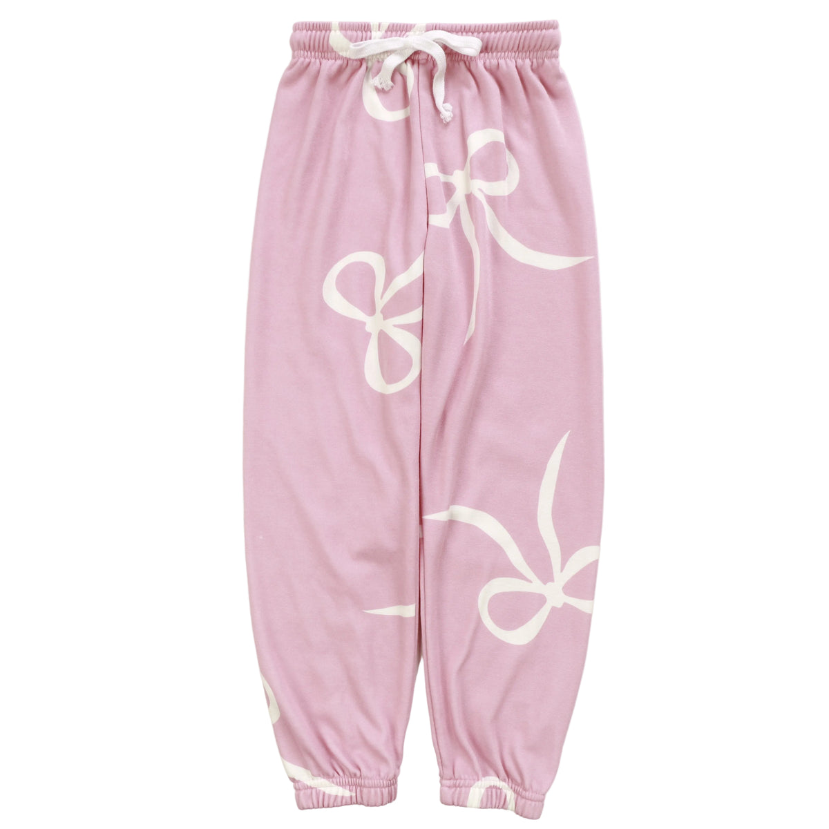 Athletic Pants (White Bow Pattern)