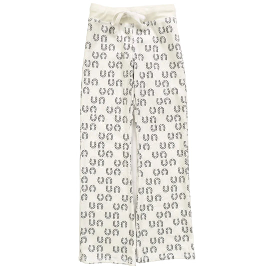 Relaxed Bootcut Pants (Horseshoe Pattern)