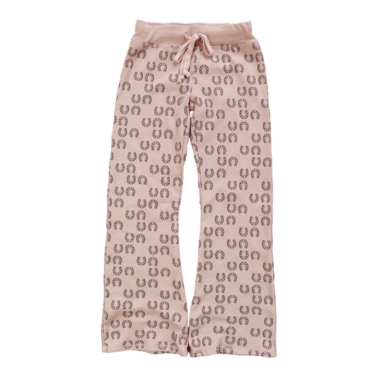 Relaxed Bootcut Pants (Horseshoe Pattern)