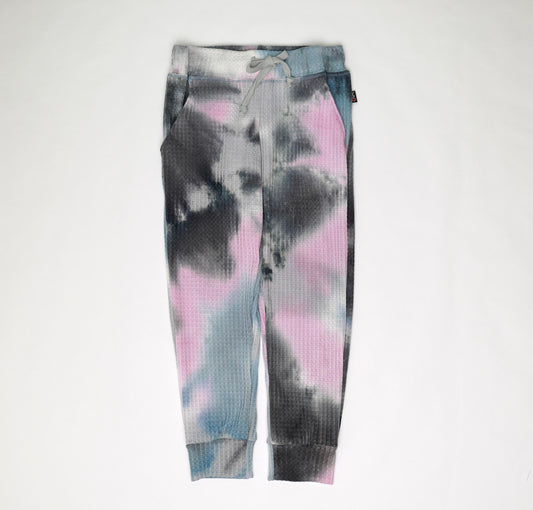 Four-Color Tie-Dye Slouch Sweatpants