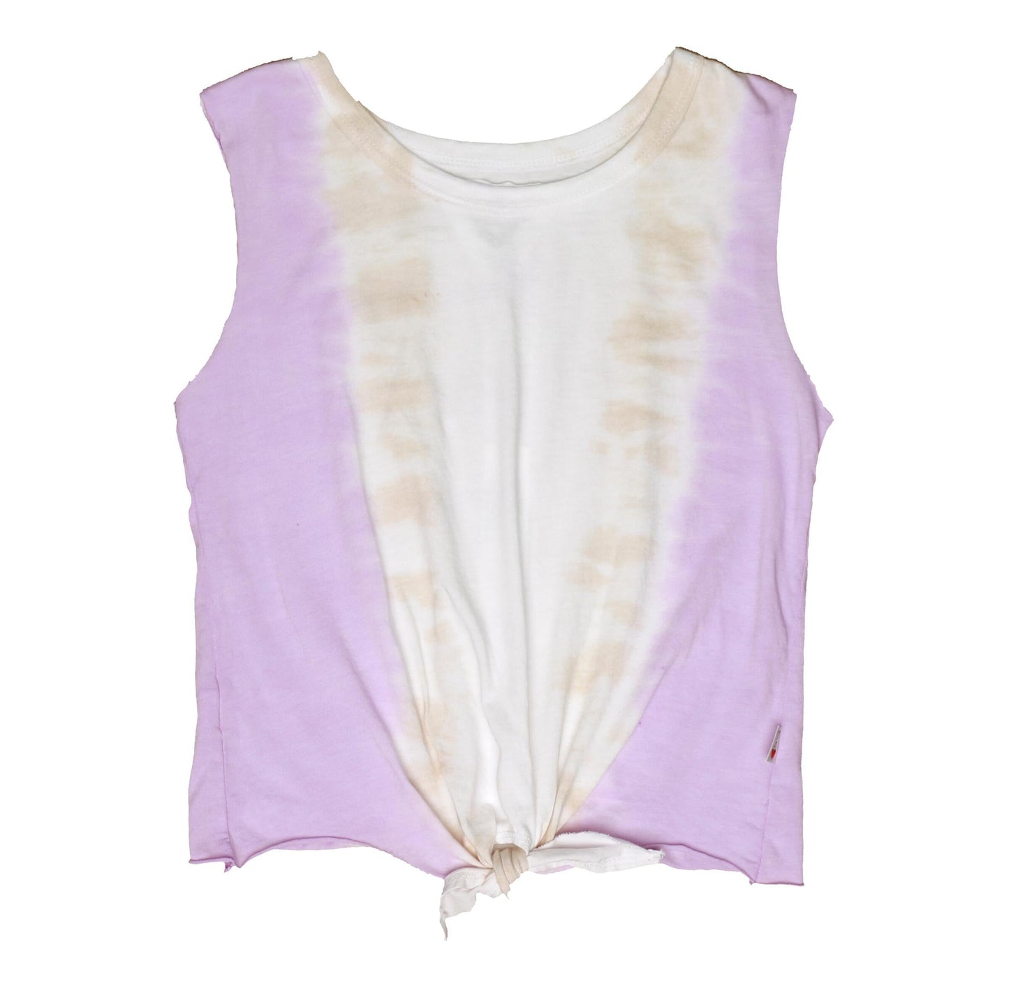 Tie-Front Sleeveless Top (Violet Hazel Tie-Dye)