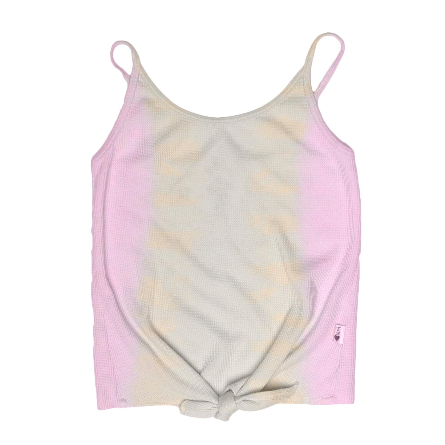 Pink Hazel Tie-Dye Tie-Front Cami Top