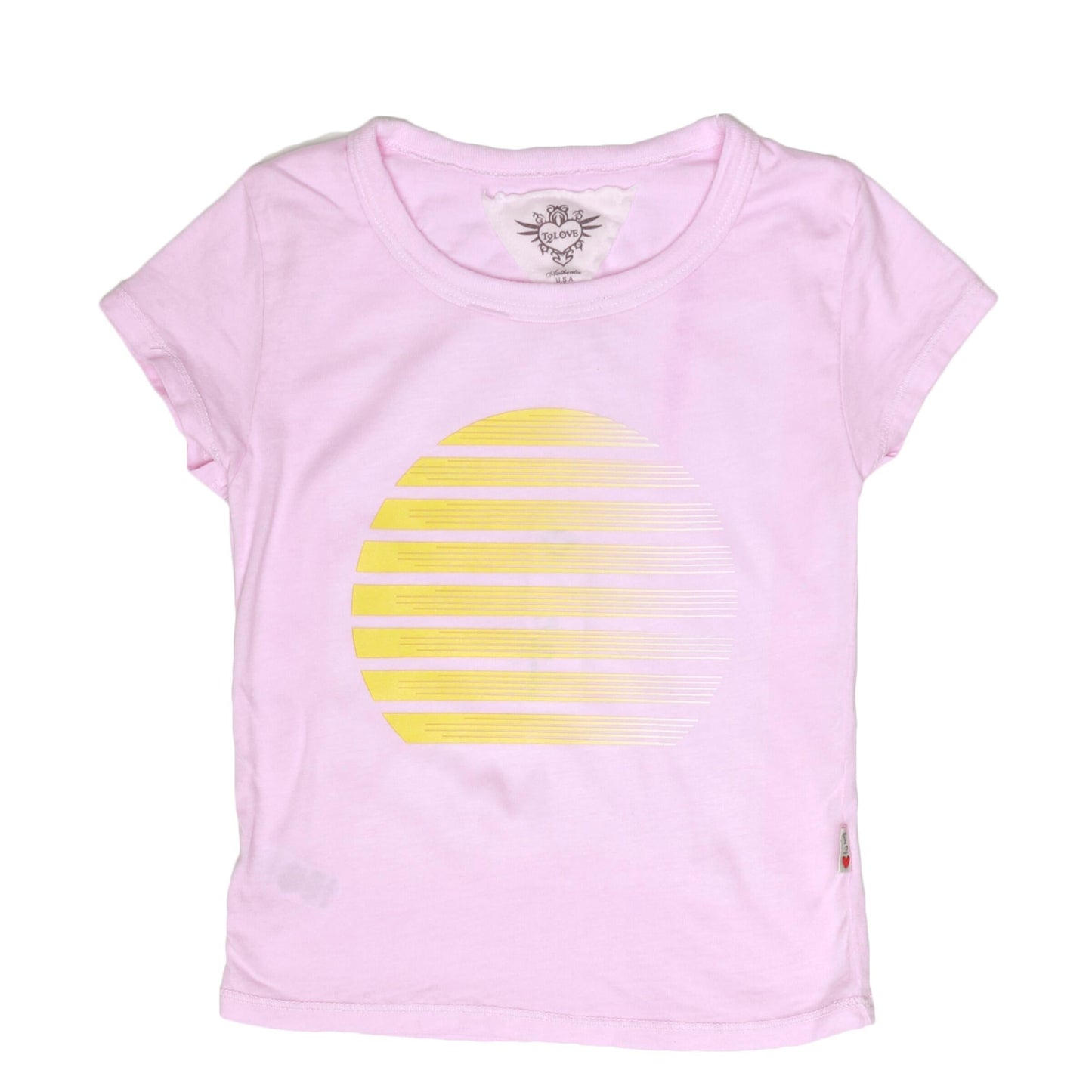 Signature Cap Sleeve Tee (Gradient Sun Print)