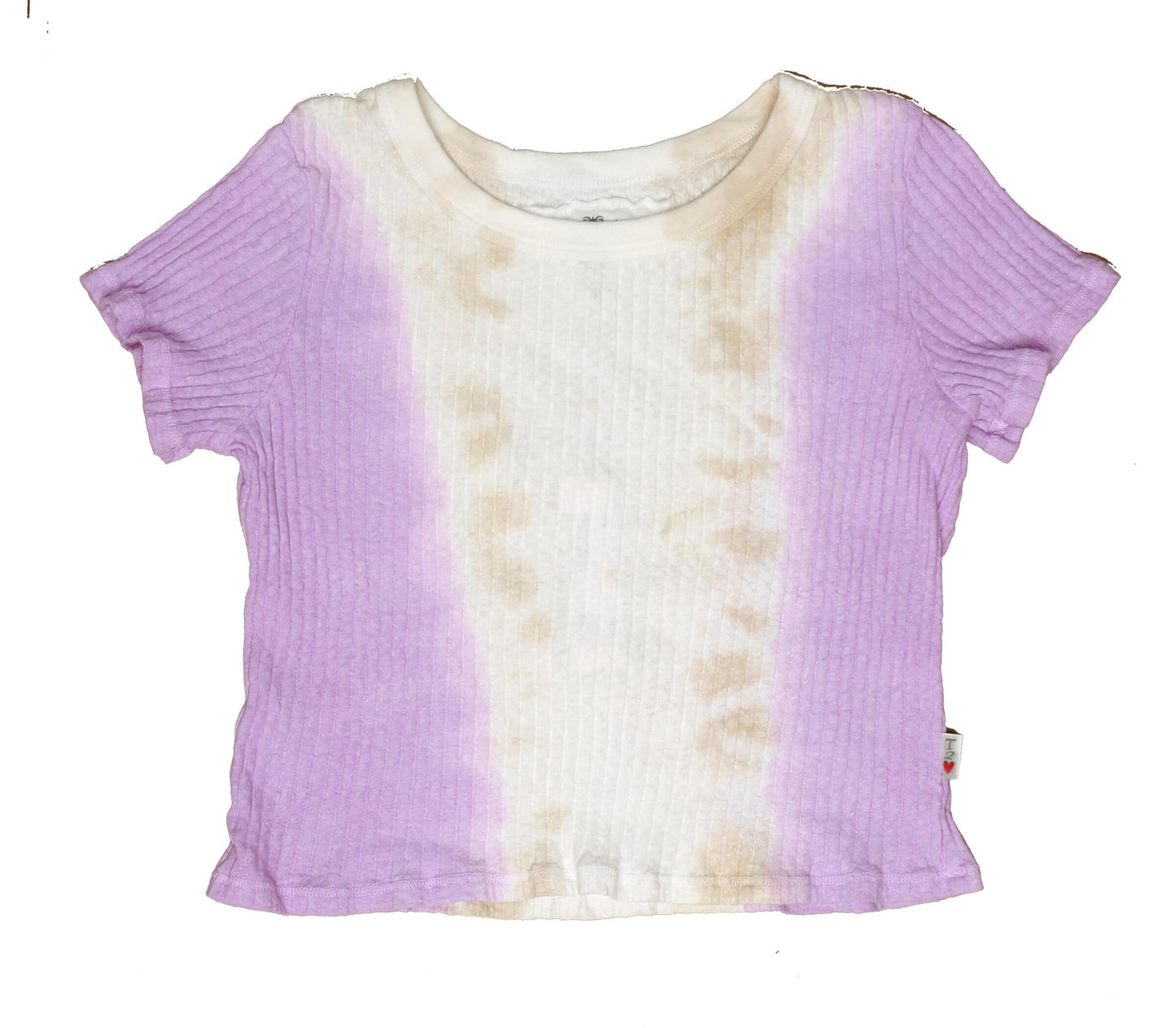 Violet Hazel Tie-Dye Snow Slub Boxy Top