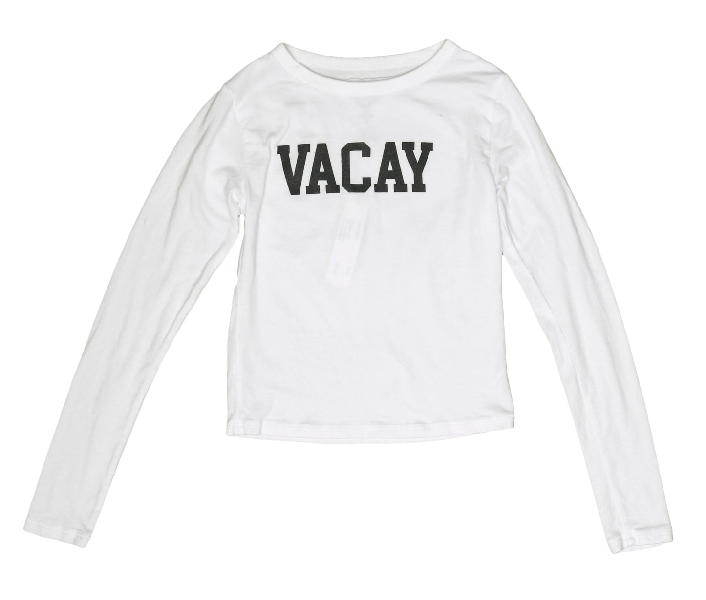 "VACAY" Cropped Long-Sleeved Shirt