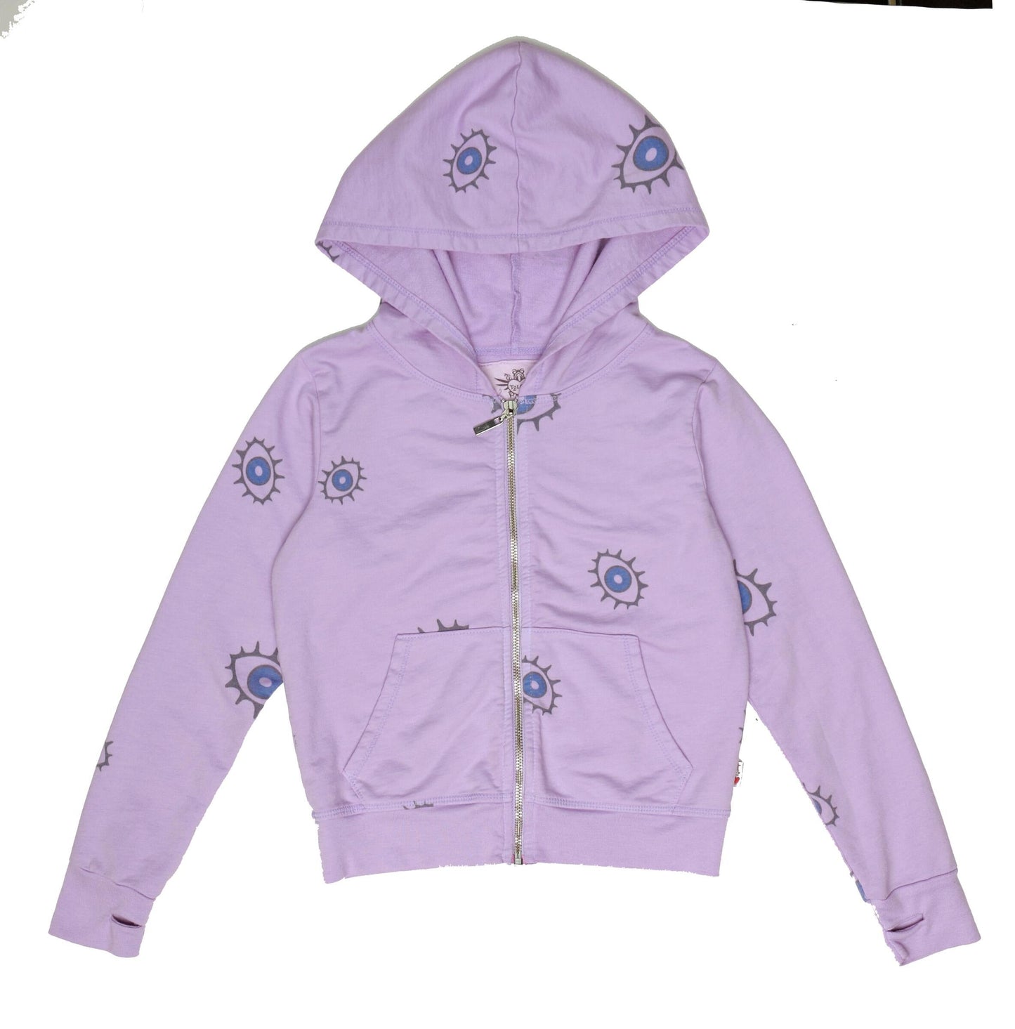 Evil Eye Hooded Jacket with Thumbholes