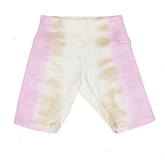 Pink Hazel Tie-Dye Bike Shorts