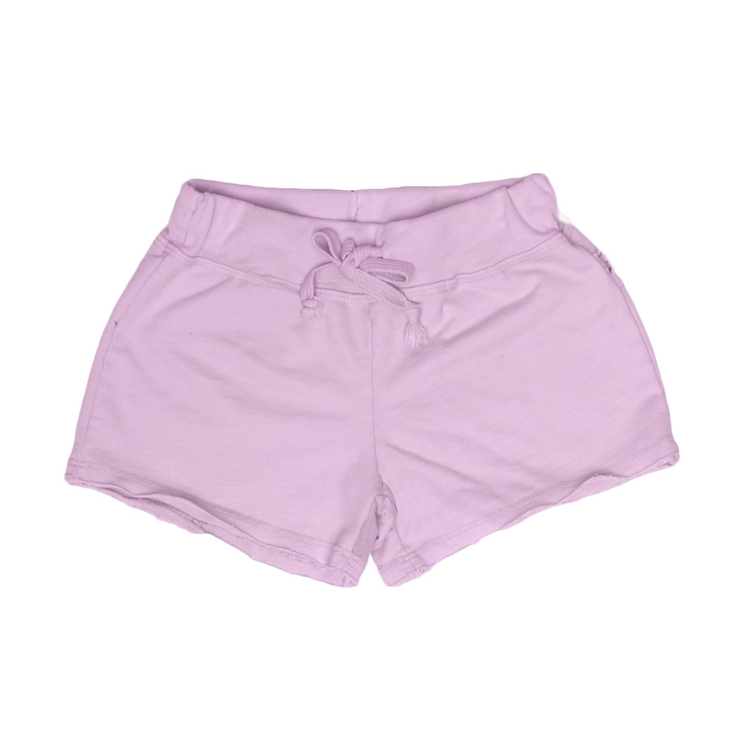 Heather Raw-Edged Shorts with Back Pocket