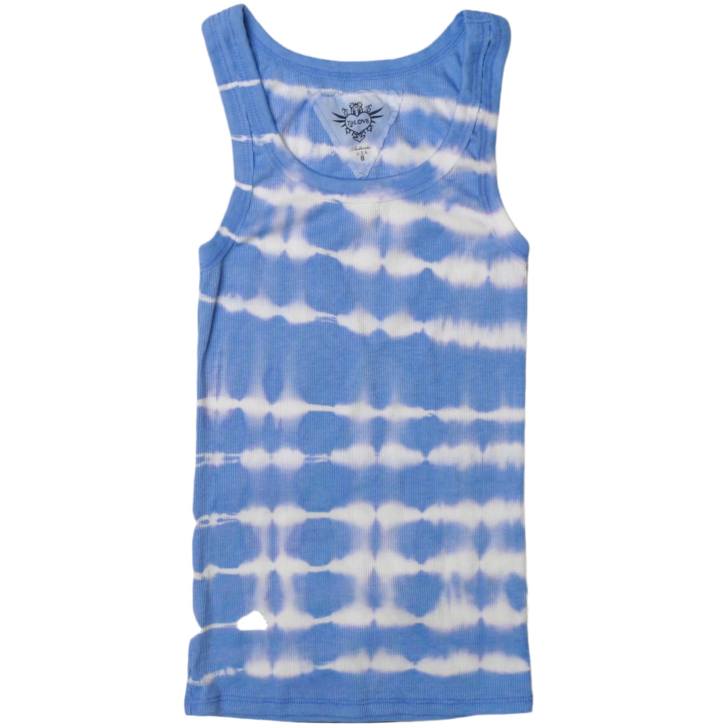 Classic Tank (Blue-White Tie-Dye)