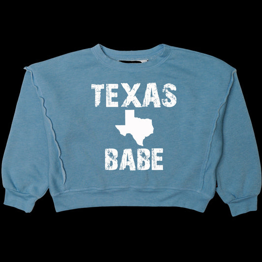 "TEXAS BABE" Dolman Sweater Top