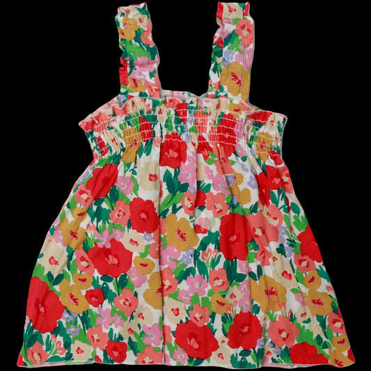 Matisse Floral Thick-Strap Smocked Top