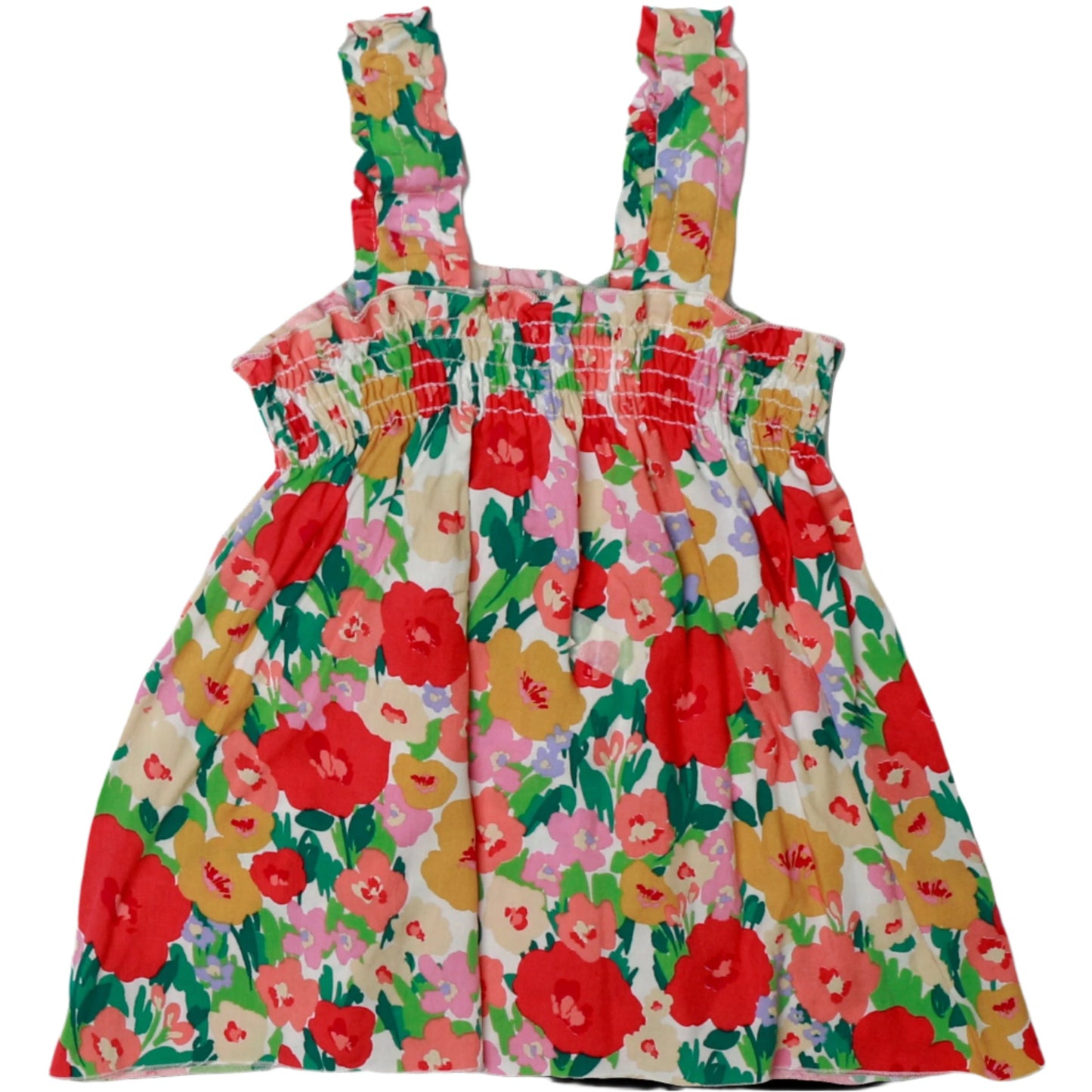 Matisse Floral Thick-Strap Smocked Top