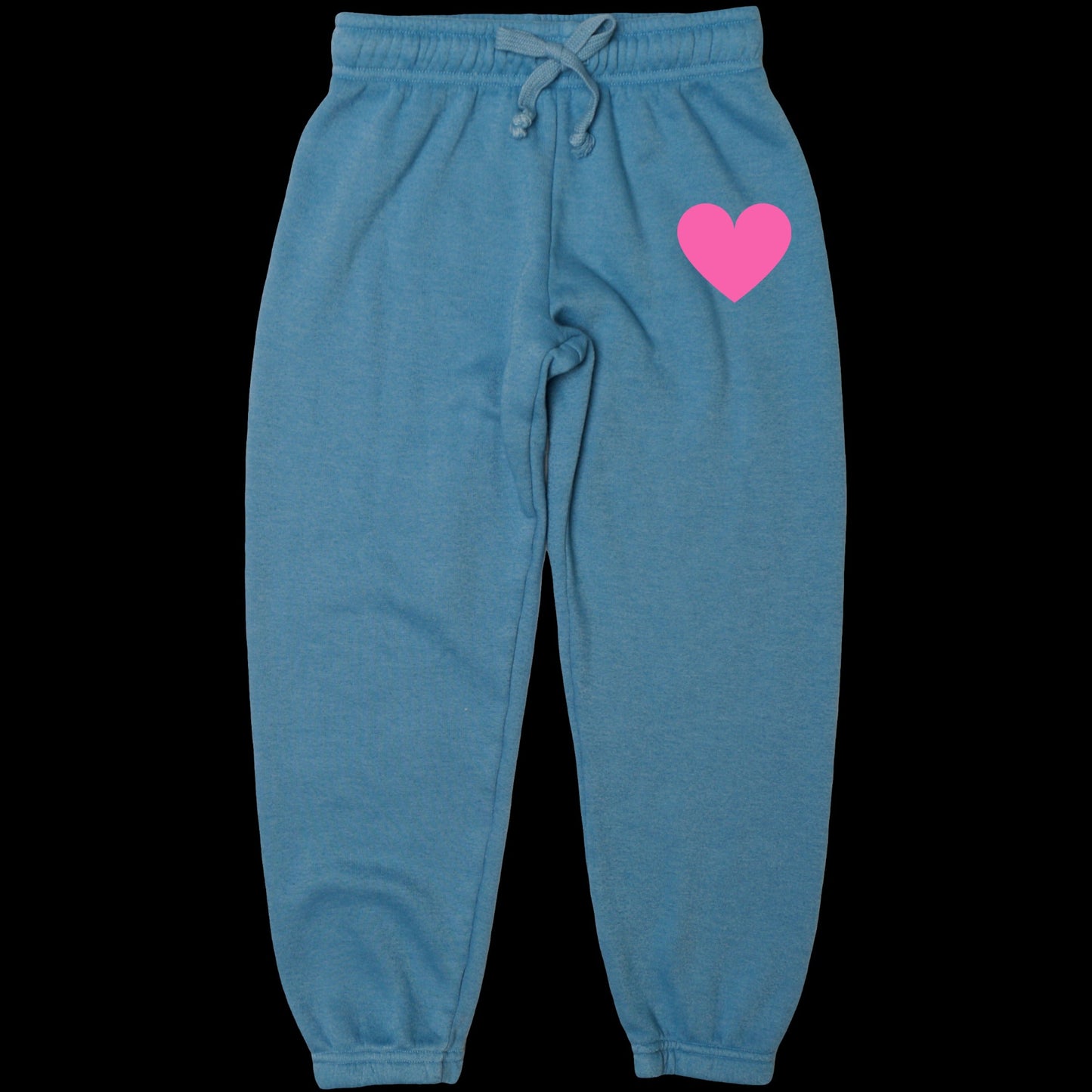 Heather Athletic Pants (Mini Pink Heart Print)