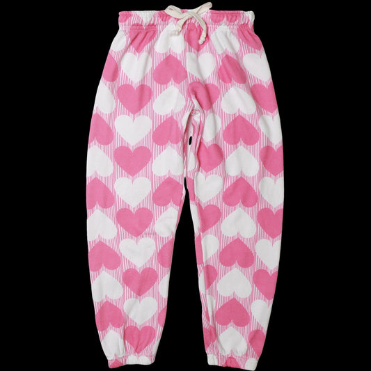 Hearts Pattern Heather Athletic Pants