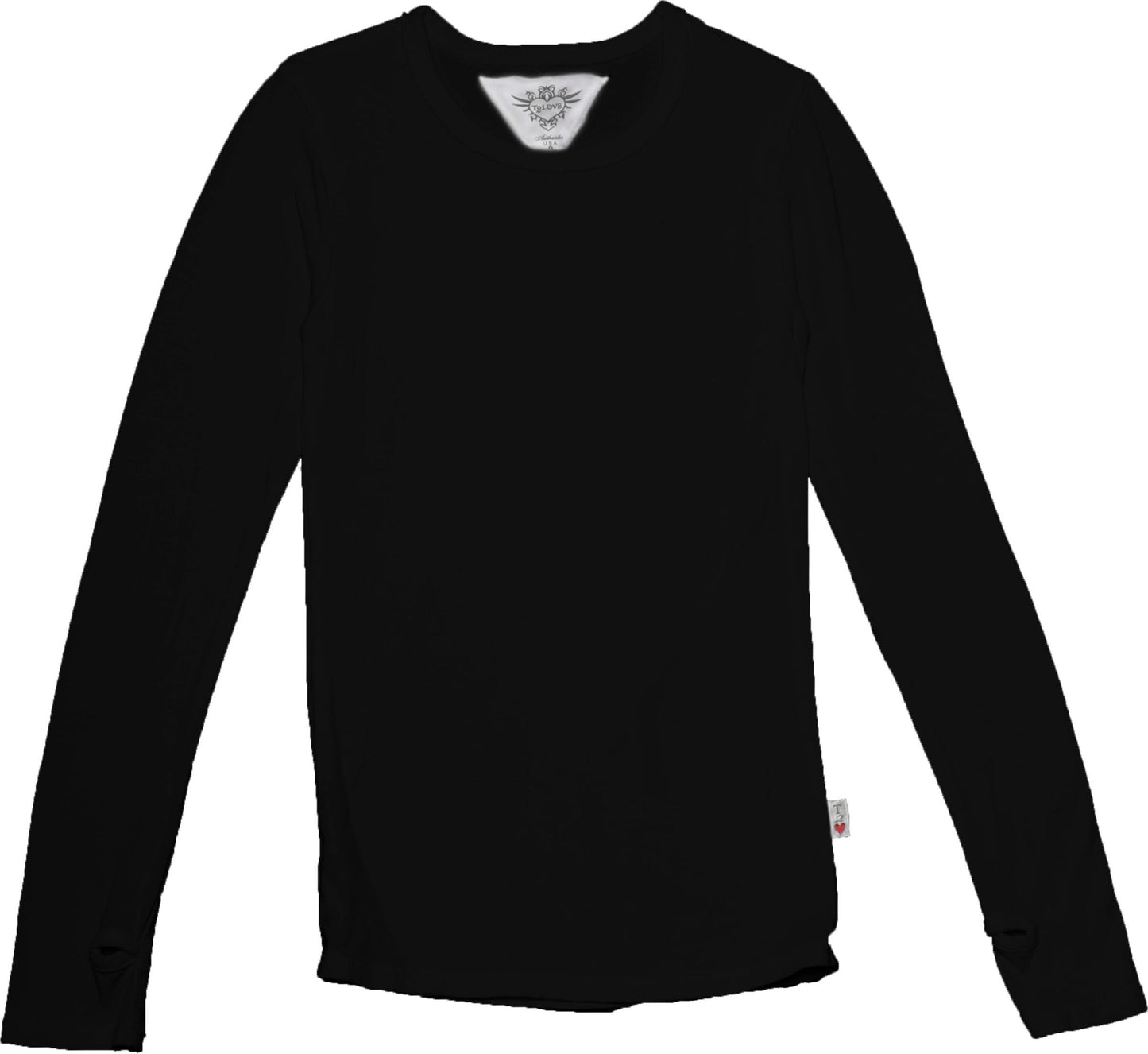 Classic Jersey Long-Sleeved Shirt with Thumbholes