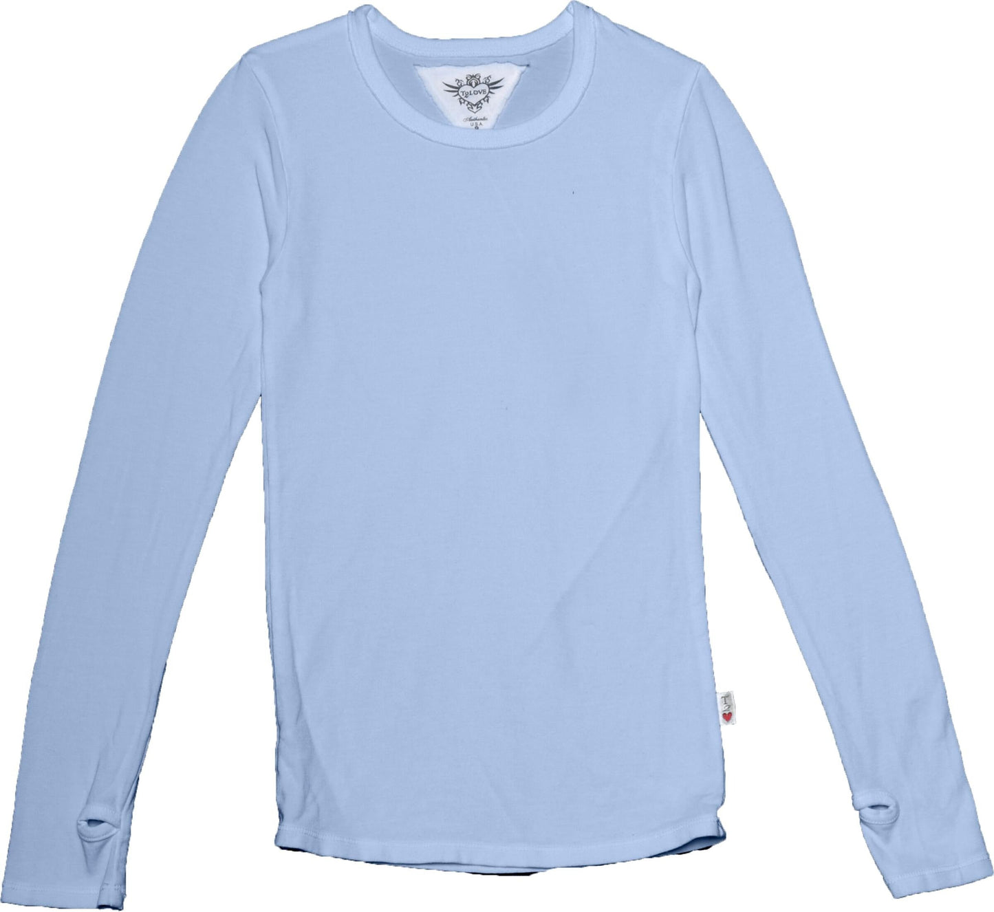 Classic Jersey Long-Sleeved Shirt with Thumbholes