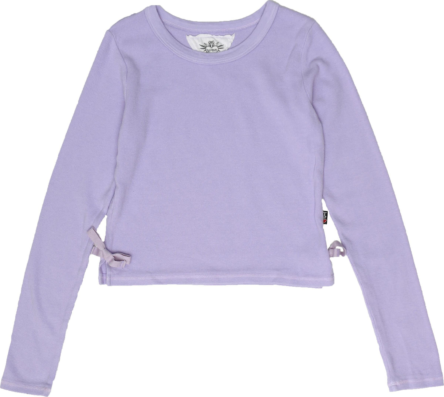 Crew-Neck Long-Sleeve with Side-Bows