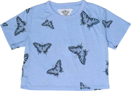 Boxy Tee (Butterflies Pattern)