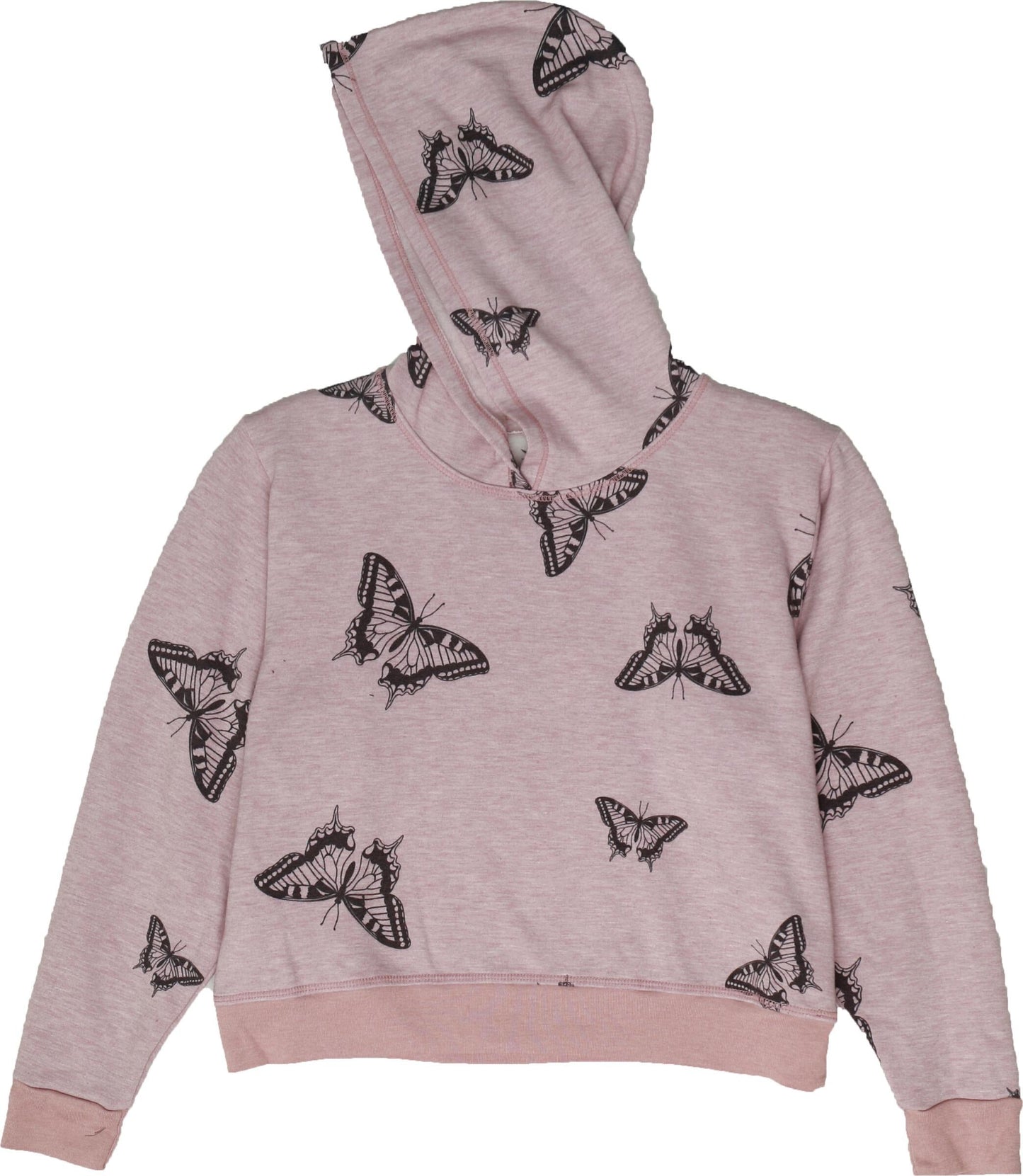 Boxy Top Hoodie (Butterflies Pattern)