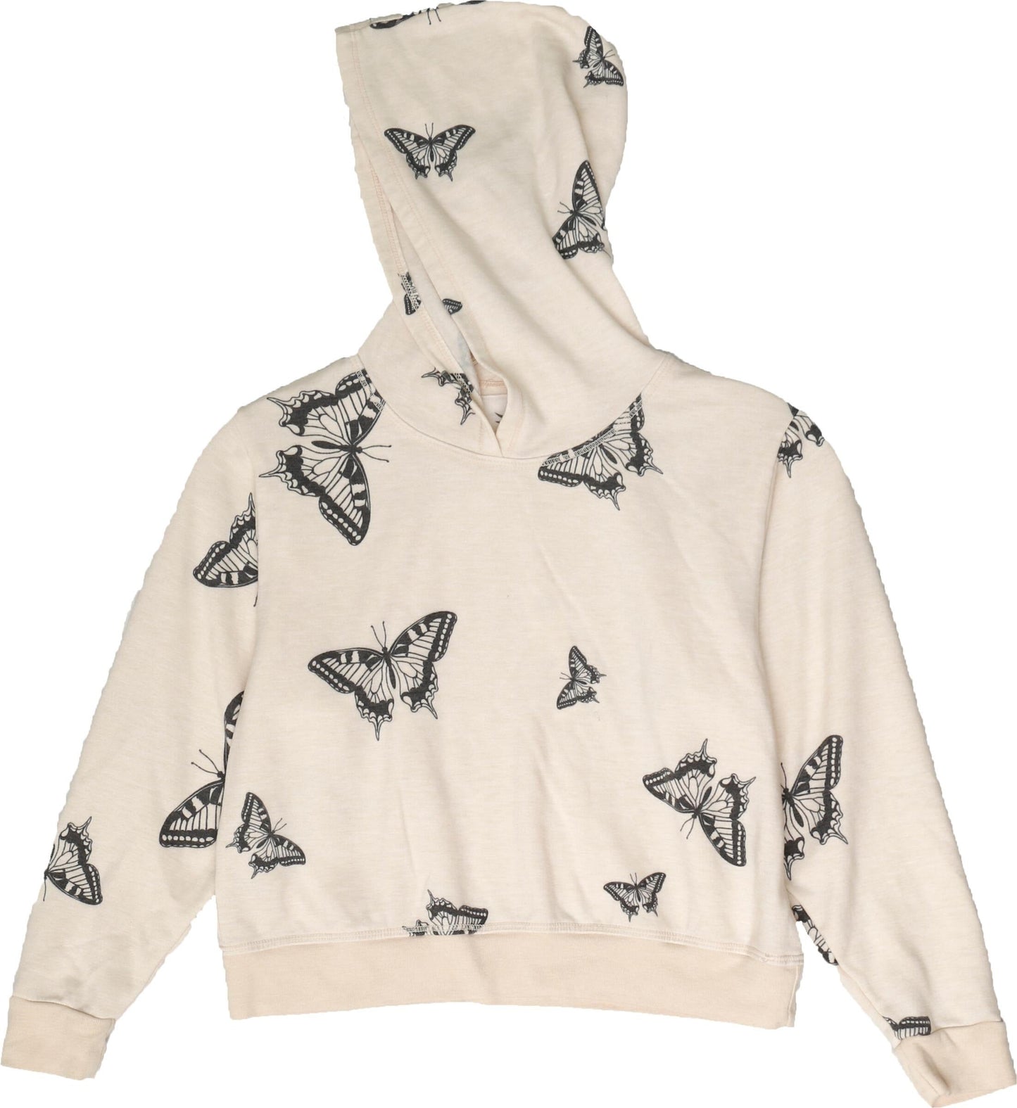 Boxy Top Hoodie (Butterflies Pattern)