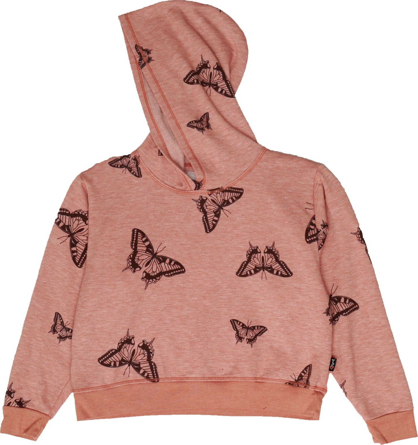 Boxy Top Hoodie (Butterflies Pattern)