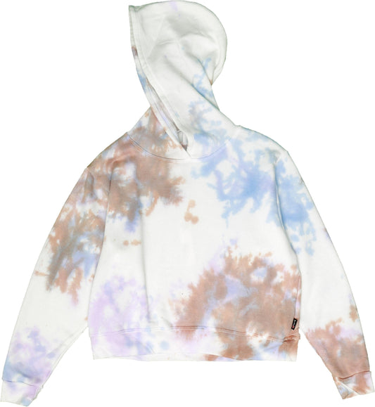 Boxy Top Hoodie (Tri-Color Tie-Dye)