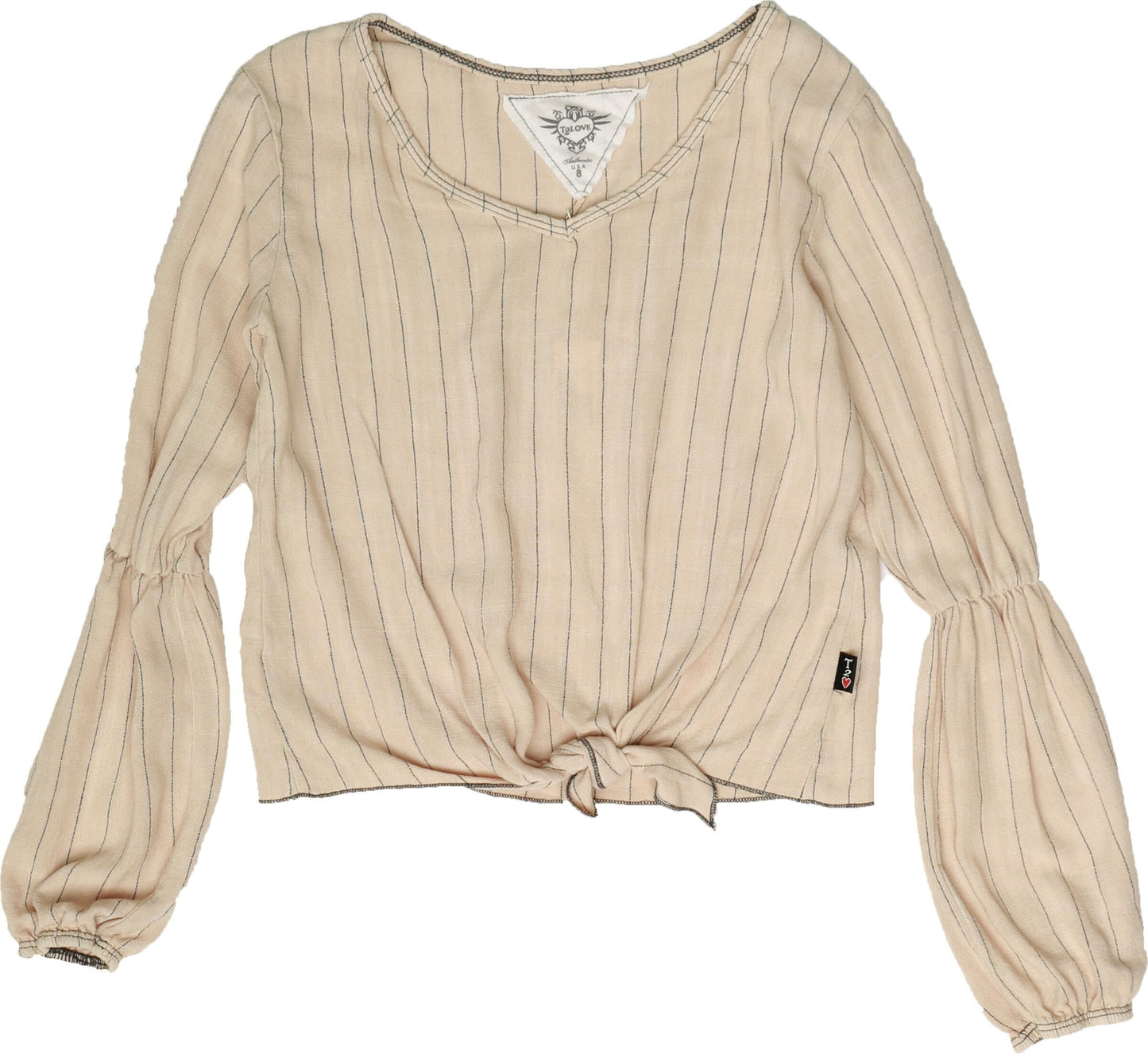 Lantern-Sleeve Top