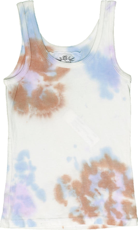 Short Layering Tank (Tri-Color Tie-Dye)