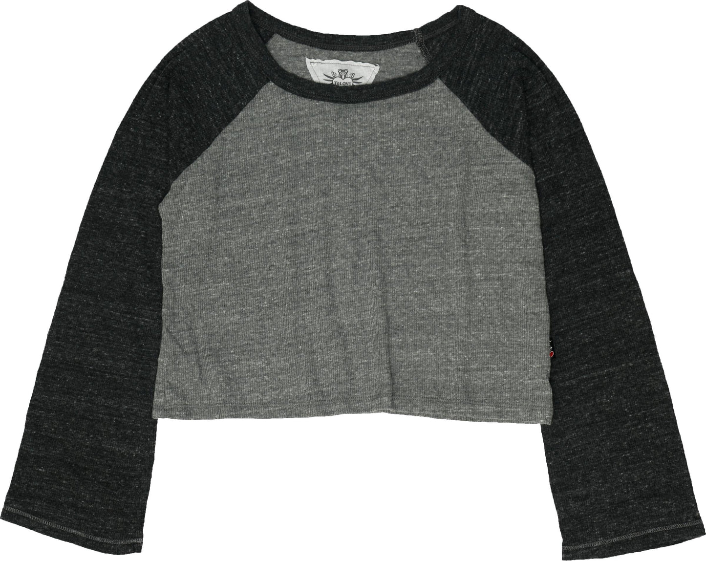 Charcoal Wide-Sleeved Top