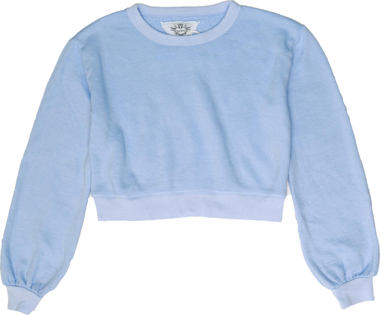 Puffed Long-Sleeved Crew Top