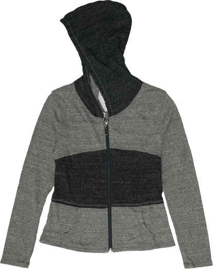 Hooded Jacket (Charcoal Colorblock)