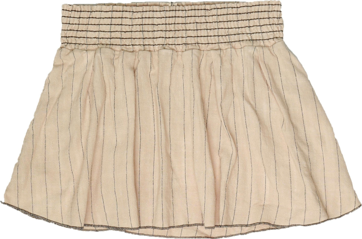 Smocked Pleated Skirt