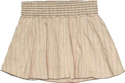 Smocked Pleated Skirt