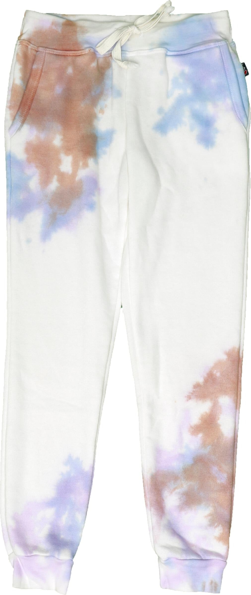 Cuffed Sweatpants with Pockets (Tri-Color Tie-Dye)