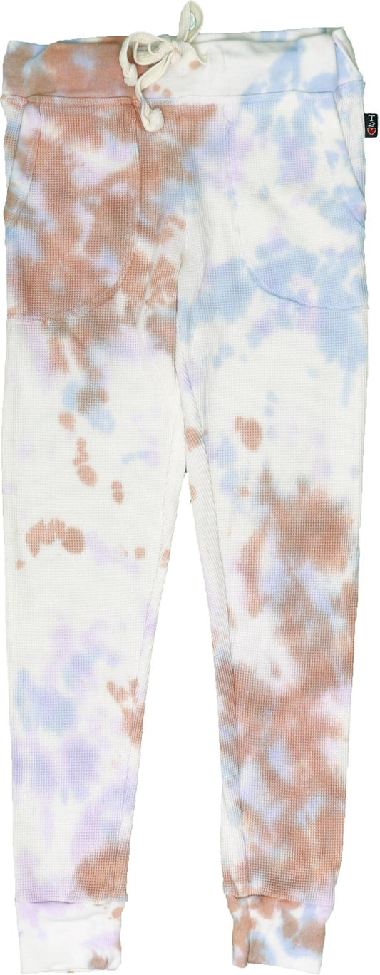 Fitted Thermal Pants (Tri-Color Tie-Dye)