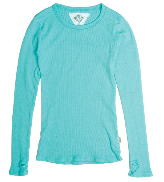 Classic Long-Sleeved Thermal Shirt with Thumbholes