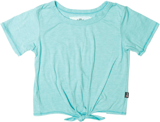 Heather Tie-Front Tee